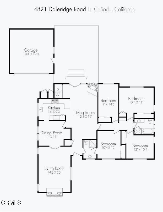 Floor plan of 4821 Daleridge Road